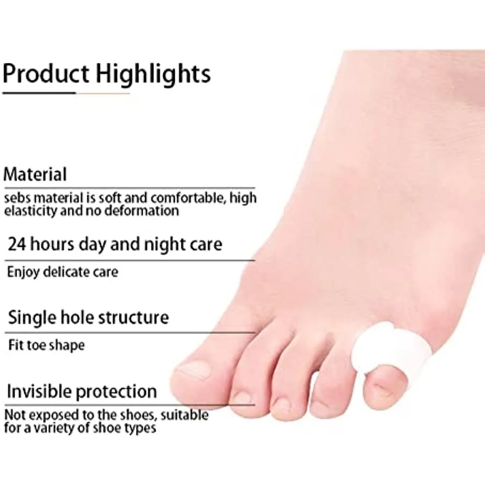 2 pz Silicone Toe Separatore Dito Piedi Cura Della Protezione Della Punta Del Gel Ortopedico Borsite Alluce Valgo Correttore Pedicure Spacer Yoga