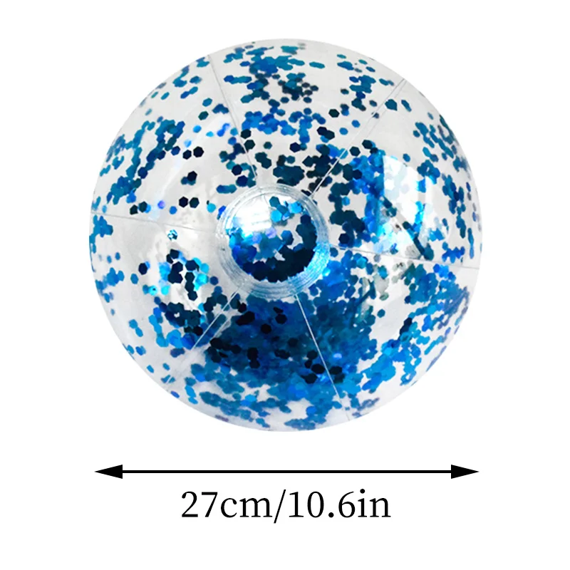 16 นิ้วSequinsลูกบอลชายหาดฮาโลวีนจัมโบ้สระว่ายน้ําของเล่นลูกบอลGlitters Inflatable Clear Beach Ballสระว่ายน้ําน้ําของเล่นชายหาด