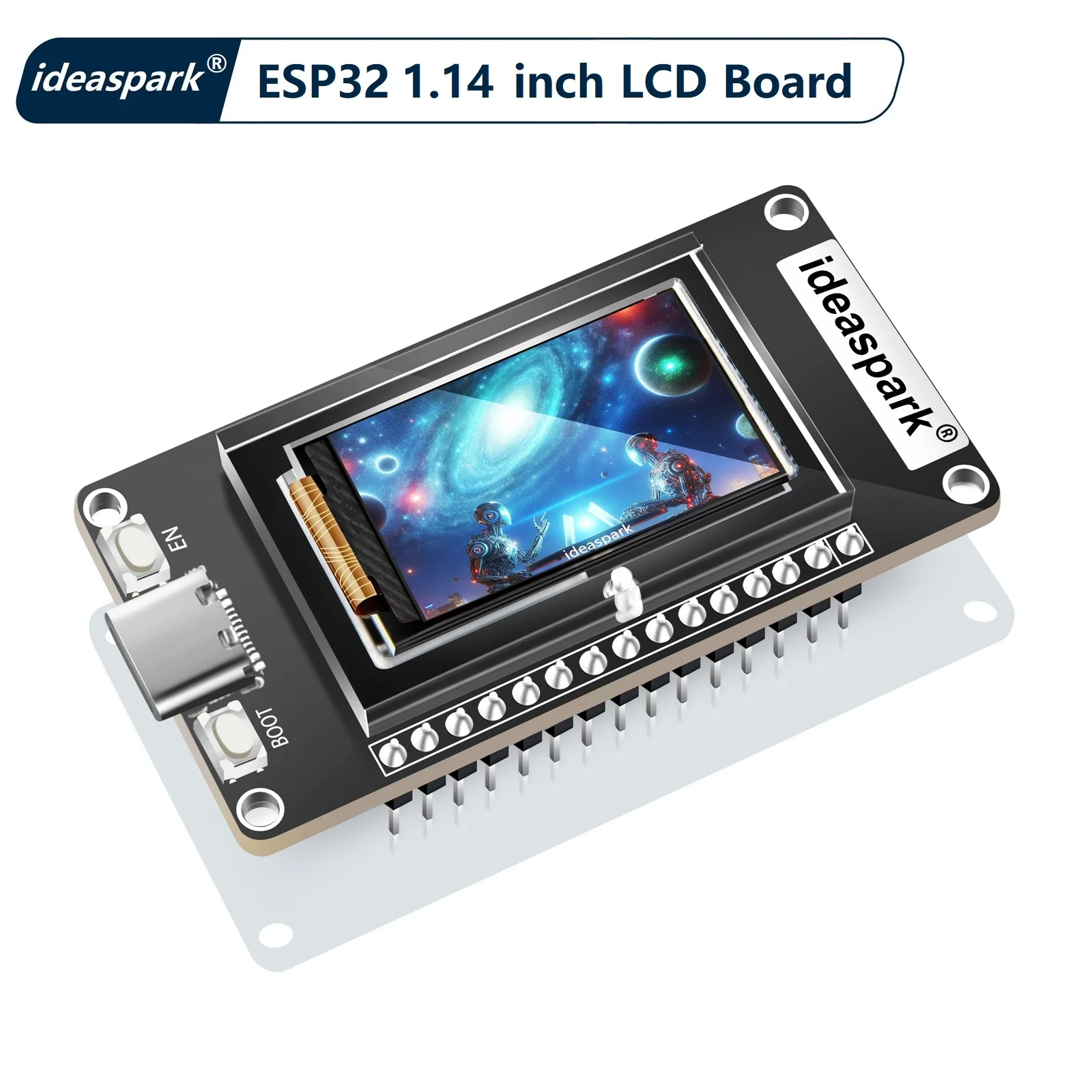 parque de ideas ®   Placa de desarrollo ESP32 1,14 pulgadas ST7789 pantalla LCD TFT 135x240, módulo WiFi + BL, CH340, tipo C para Arduino Micropython