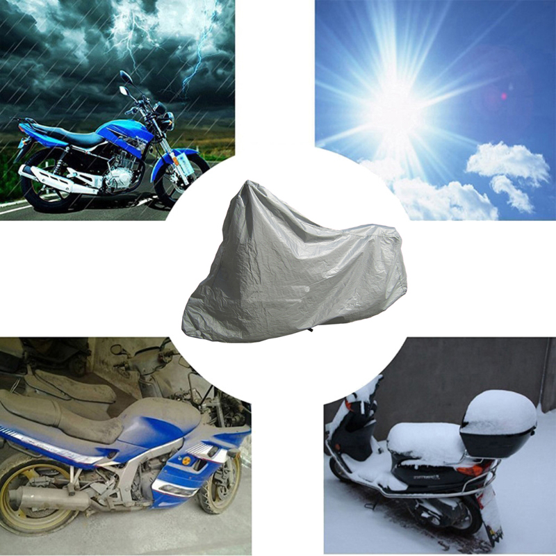 Waterproof Motorcycle Cover PEVA Single Layer Rainproof Sunscreen Bicycle Cover Electric Vehicle Protective Rain Protection