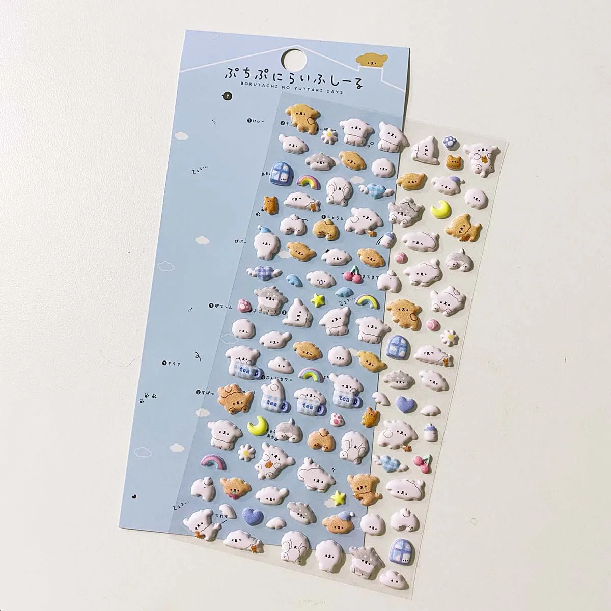 Kawaii animais 3d inchado adesivos bonito dos desenhos animados scrapbooking adesivo diy diário papelaria adesivo deco arte estética