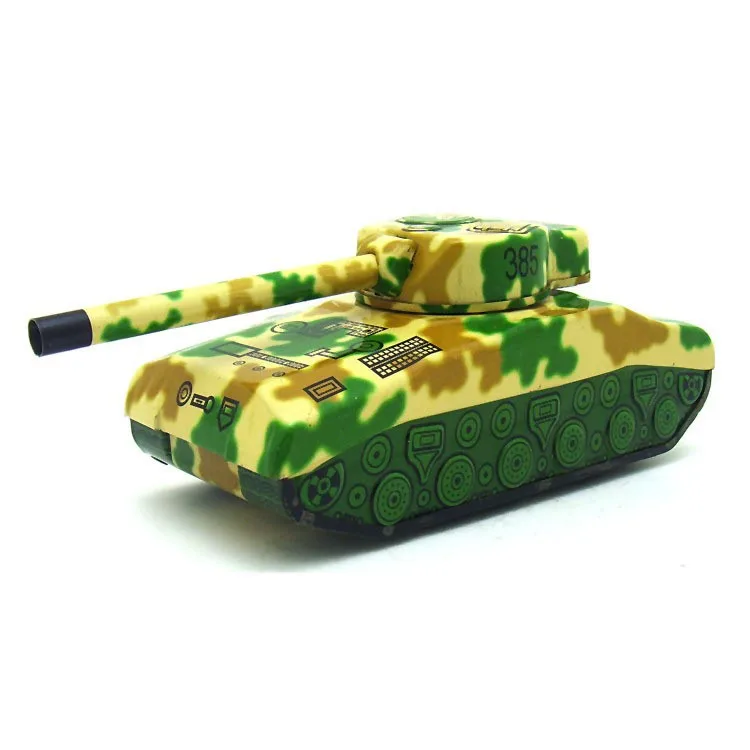 MS474 シャーマン戦車、レトロノスタルジックなテーマのレストランオーナメントクリエイティブギフトブリキおもちゃ