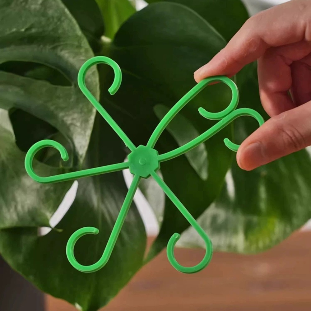 ดอกไม้StemสนับสนุนStakesปีนเขาHouseplantขาตั้งกรอบสวนพลาสติกไม่มีStake Trellisในร่มHolder Rack Hoops