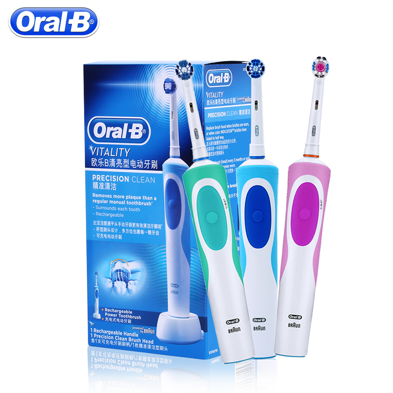 Электрическая зубная щетка Oral B для взрослых, вращение, чистка зубов, зарядка зубов, 3D-отбеливание зубов, щетка для ухода за полостью рта с подарочными насадками