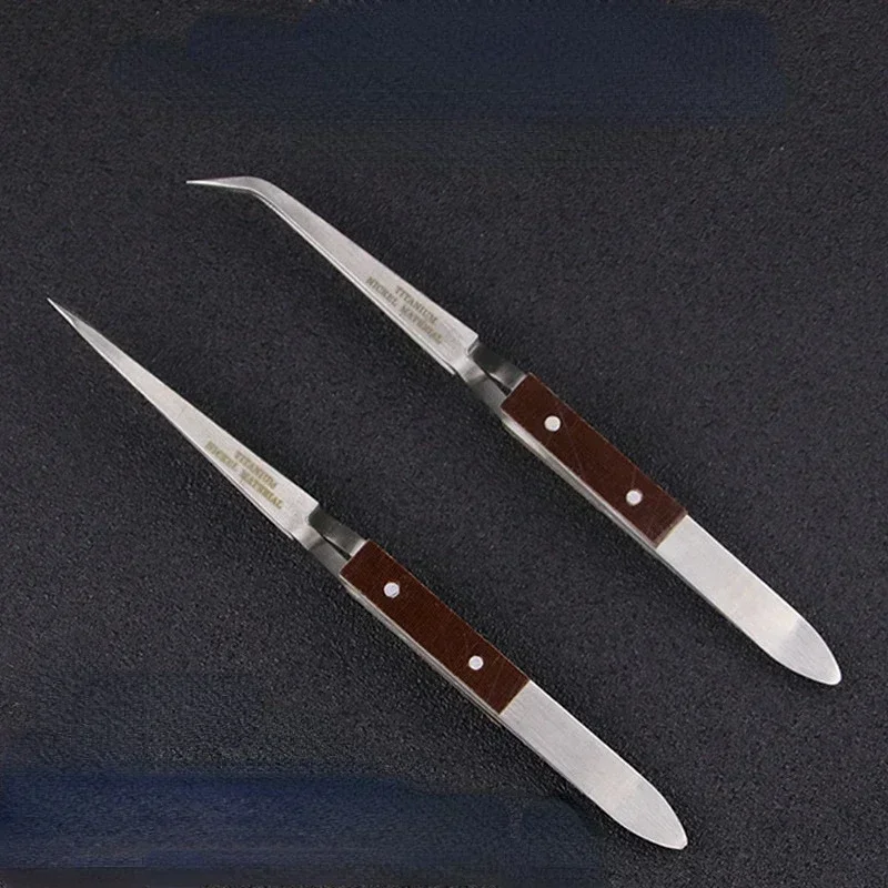 StainlessSteelLockingTweezers - InsulatedStraight/Angle Tips for JewelrySolderingPrecisionRepair & ElectronicsSelf-ClosingDesign