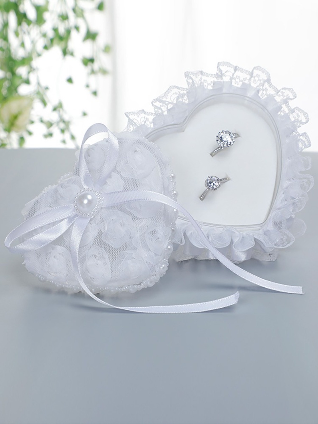 Caixa de armazenamento de anel de flor de casamento, caixa de joias, proposta de aniversário de feriado, presente de aniversário de casamento para namorada e esposa