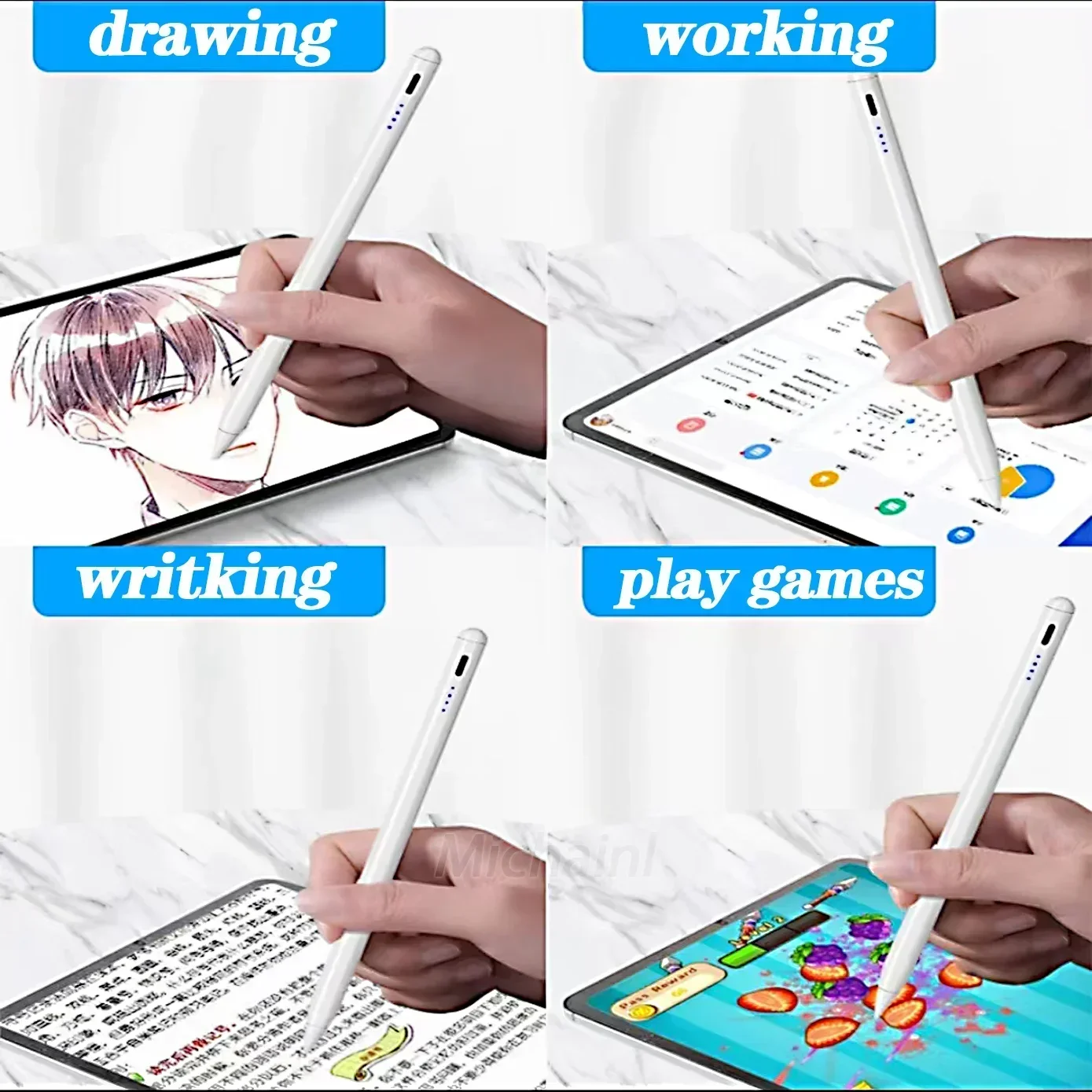 for xiaomi Pad 6 5 Stylus Pen For Samsung Pad without Palm Rejection Tilt,for Honor Vivo Pad for All Android Tablet Phone Pen