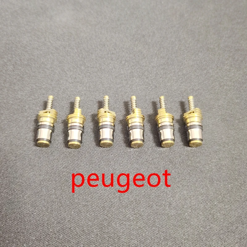 Frete grátis, (100 peças) núcleo de válvula de interface média fria de carga de ar condicionado para peugeot