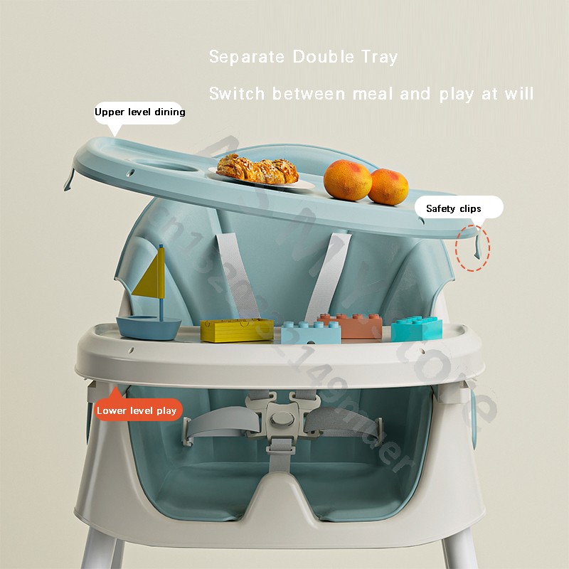 Children's seat reclining foldable baby dinner table and chairs multifunctional dining table and chairs children dining table