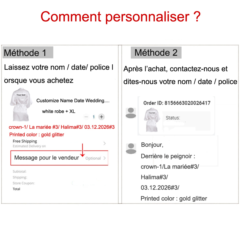Peignoir de mariage personnalisé avec nom et Date, en fausse soie, pour mariée, demoiselle d'honneur, pour enterrement de vie de jeune fille