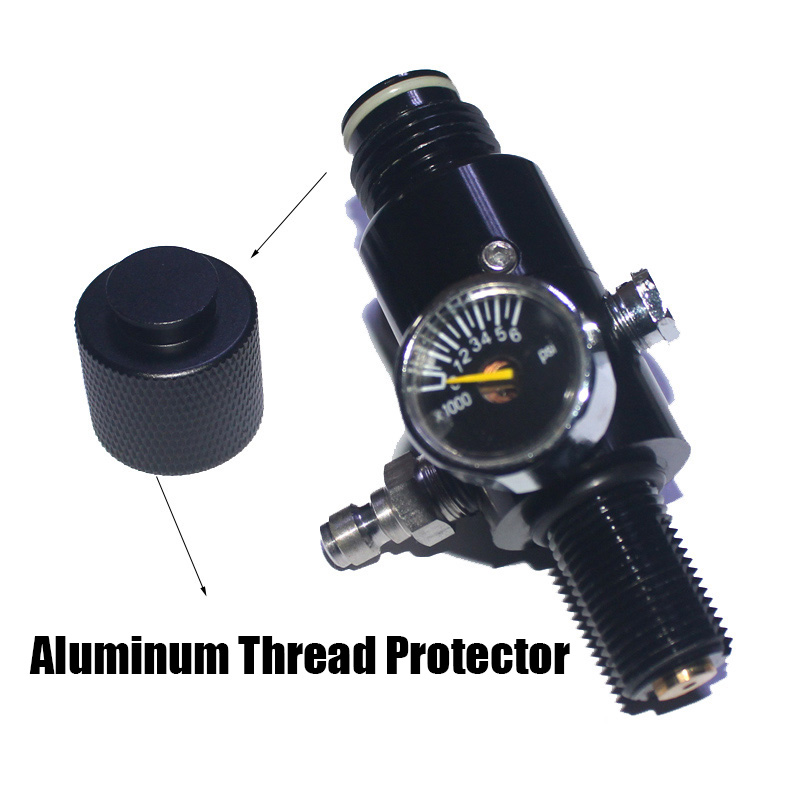 HPA タンク 5/8"-18UNF レギュレーターバルブ圧縮空気 4500psi シリンダーボトル出力圧力 800psi から 3000psi ダイビング水族館