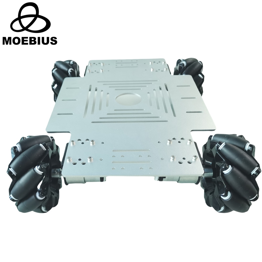 25 kg Last 4WD Mecanum Wheel Robot Car Kit mit DC 12 V Encoder Motor für Arduino ROS Roboterarm Chassis DIY Spielzeug Teile