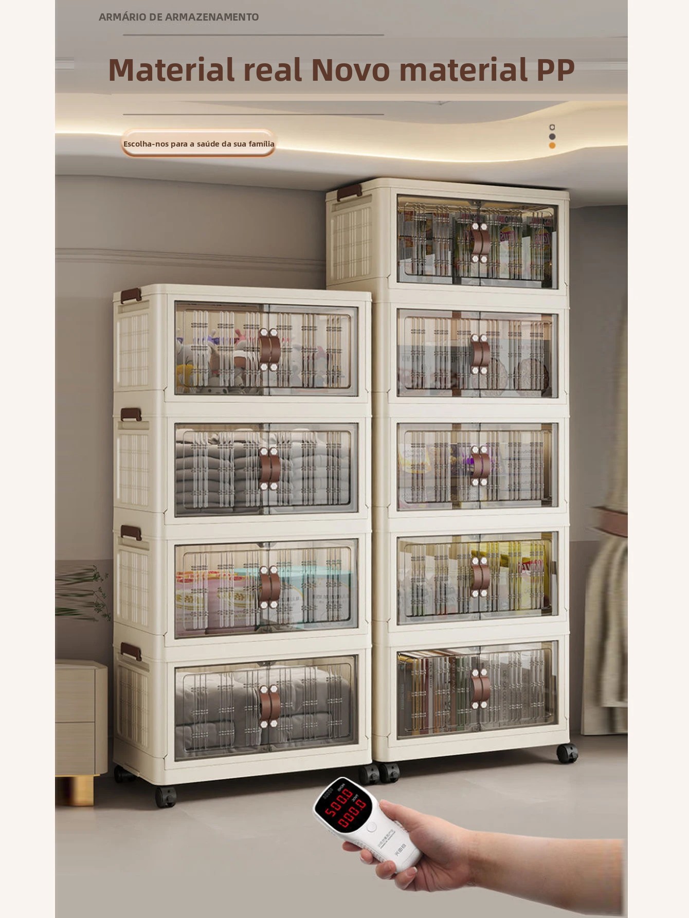 Armário de armazenamento multi-cena dobrável - solução de armazenamento compacta para uso doméstico, jardim e escritório