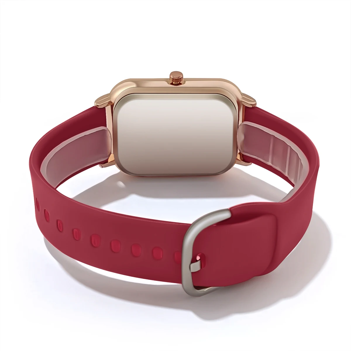 Reloj de cuarzo de silicona para mujer literal con personalidad simple y moda informal