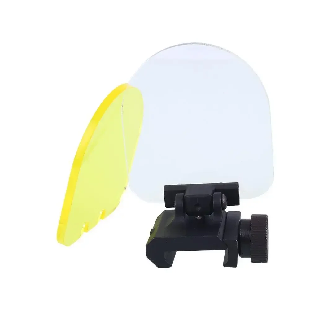 Soporte de alcance abatible hacia arriba, cubierta protectora de lente transparente con punto rojo, accesorios para mira telescópica para Rifle de caza