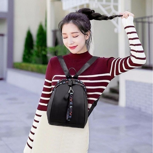 Zaini da donna Fashion LOVE Borsa a tracolla casual Zaino da scuola