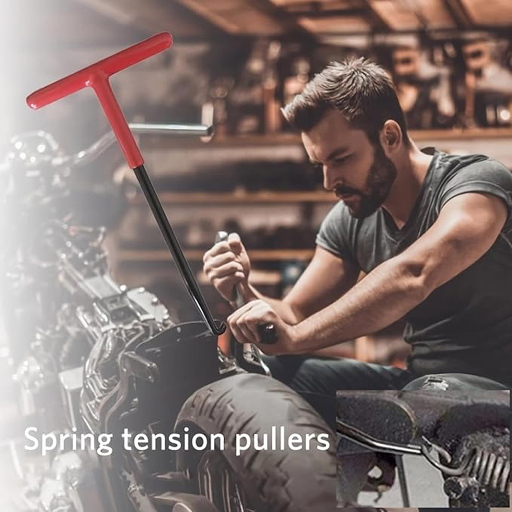 Exhaust Pipe Spring Hook, Exhaust Spring Puller Tool, Motorcycle Exhaust Pipe Spring Hook Handy Removal Tool Professional Repair