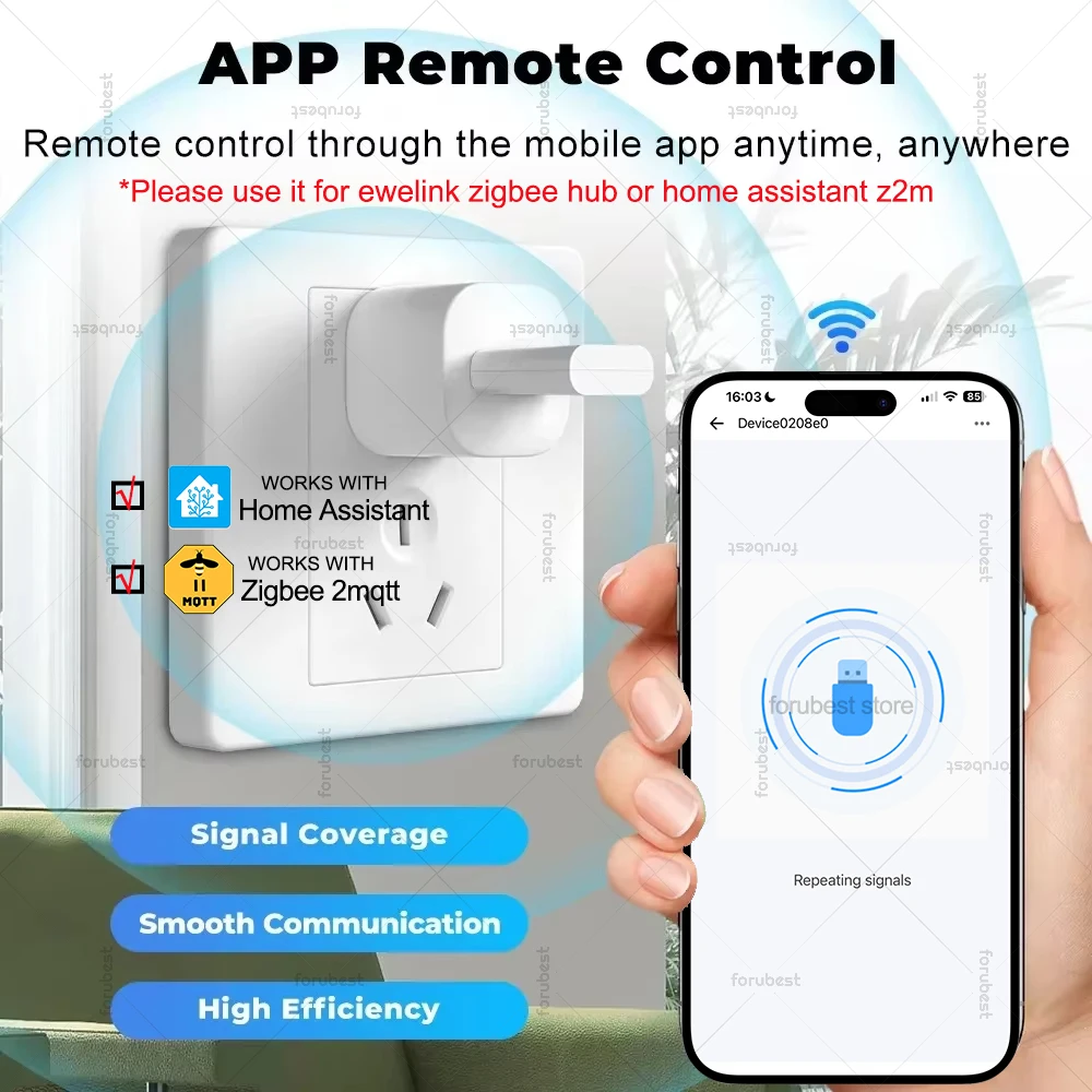 ZigBee Signal Repeater USB Plug & Play Signal Verstärker Extender Smart Home Zigbee Geräte Automatisierung Unterstützung Home Assistant