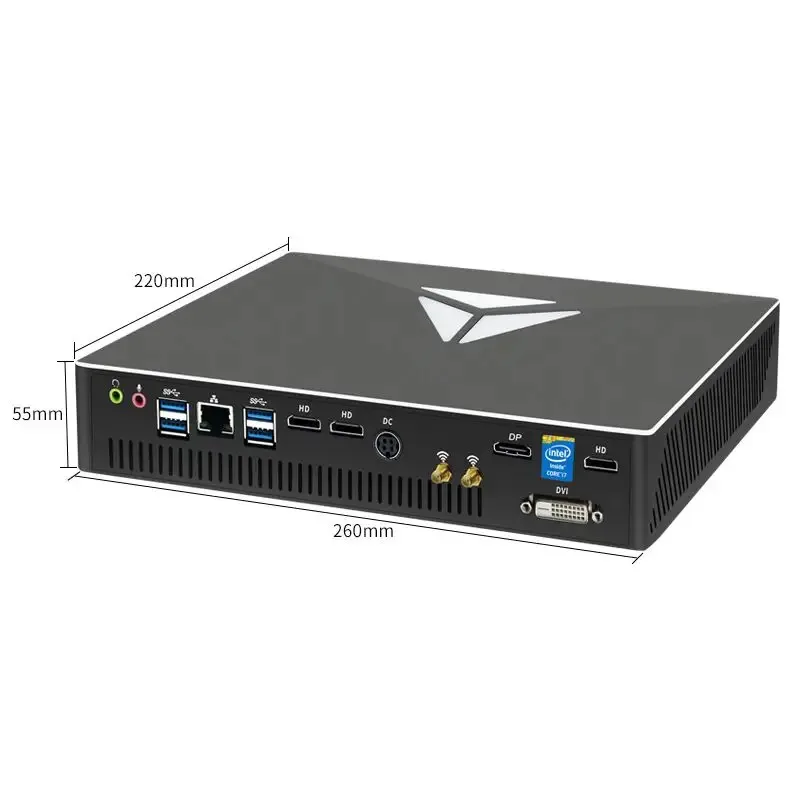 I-ntel Core I9-10900Fmini Pc 10 núcleos Max 64GB RAM DDR4 Pequeno Host 4USB3.0 Process de execução de alta velocidade Computador de mesa para jogos