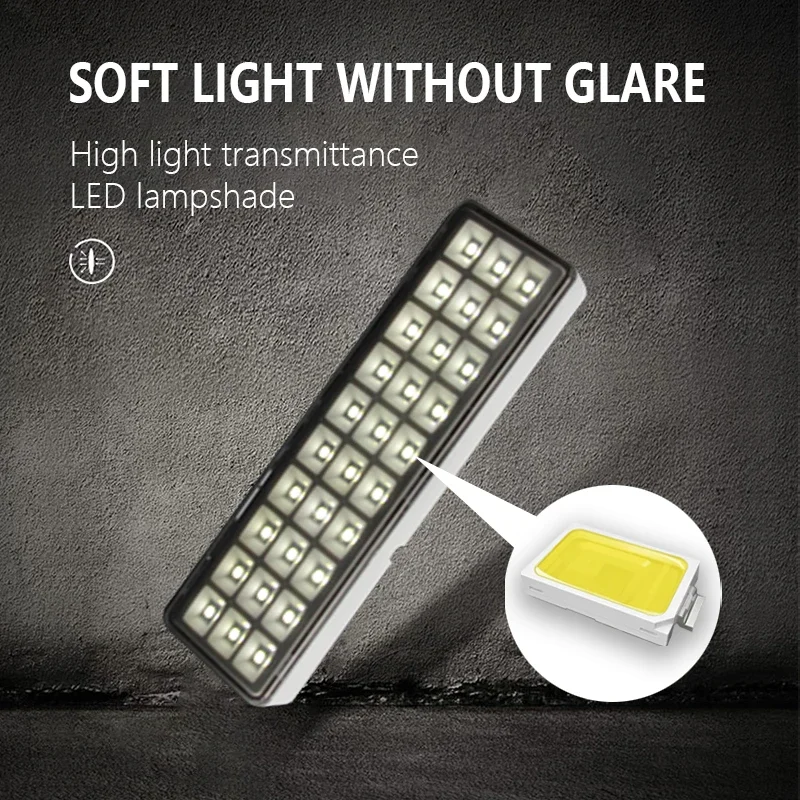 Lampe de secours aste à intensité variable, 2 modes, 30LED, lumières de réparation de nuit extérieures, lanterne de camping portable pour utilisation en panne de courant