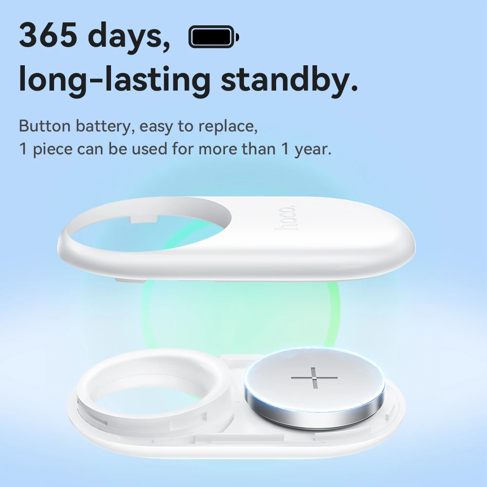 HOCO Fashion Smart Wireless Anti-Lost Position Device GPS Tracker Suppprt For Apple Find My For Wallet Key Pet Alarm Finder Tag