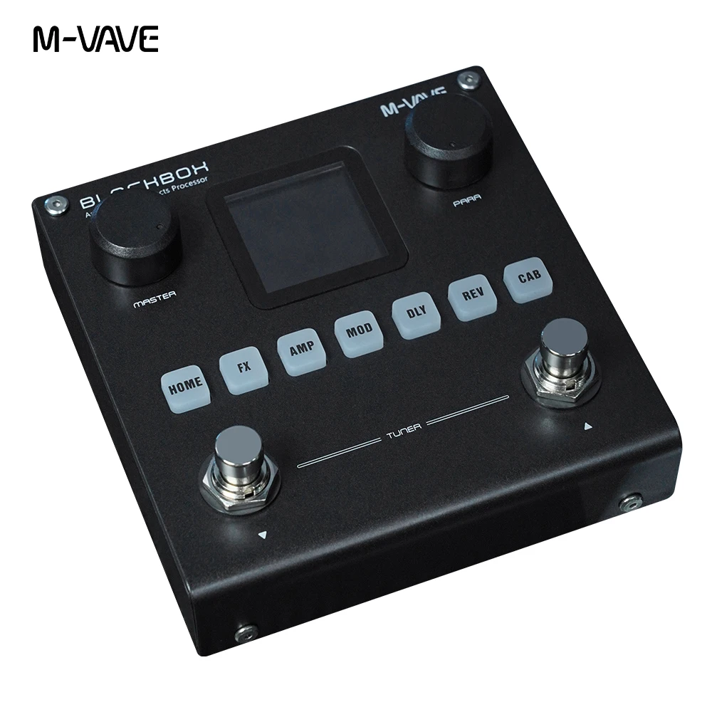 M-VAVE Blackbox Guitar / Bass AMP Modeler Multi Effects Processor Rechargeable for Electric Guitar Bass Strings Instrument Parts
