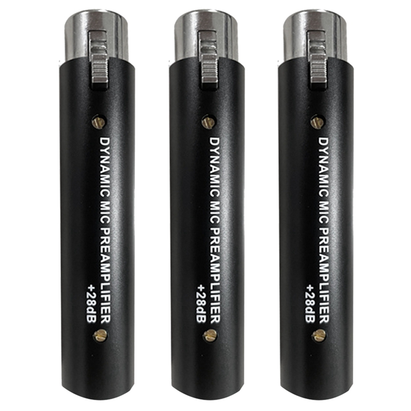 Bolo quente】 pré-amplificador de microfone 3x para amplificador de microfone de ganho dinâmico dm1 28db para microfones de fita dinâmicos e passivos
