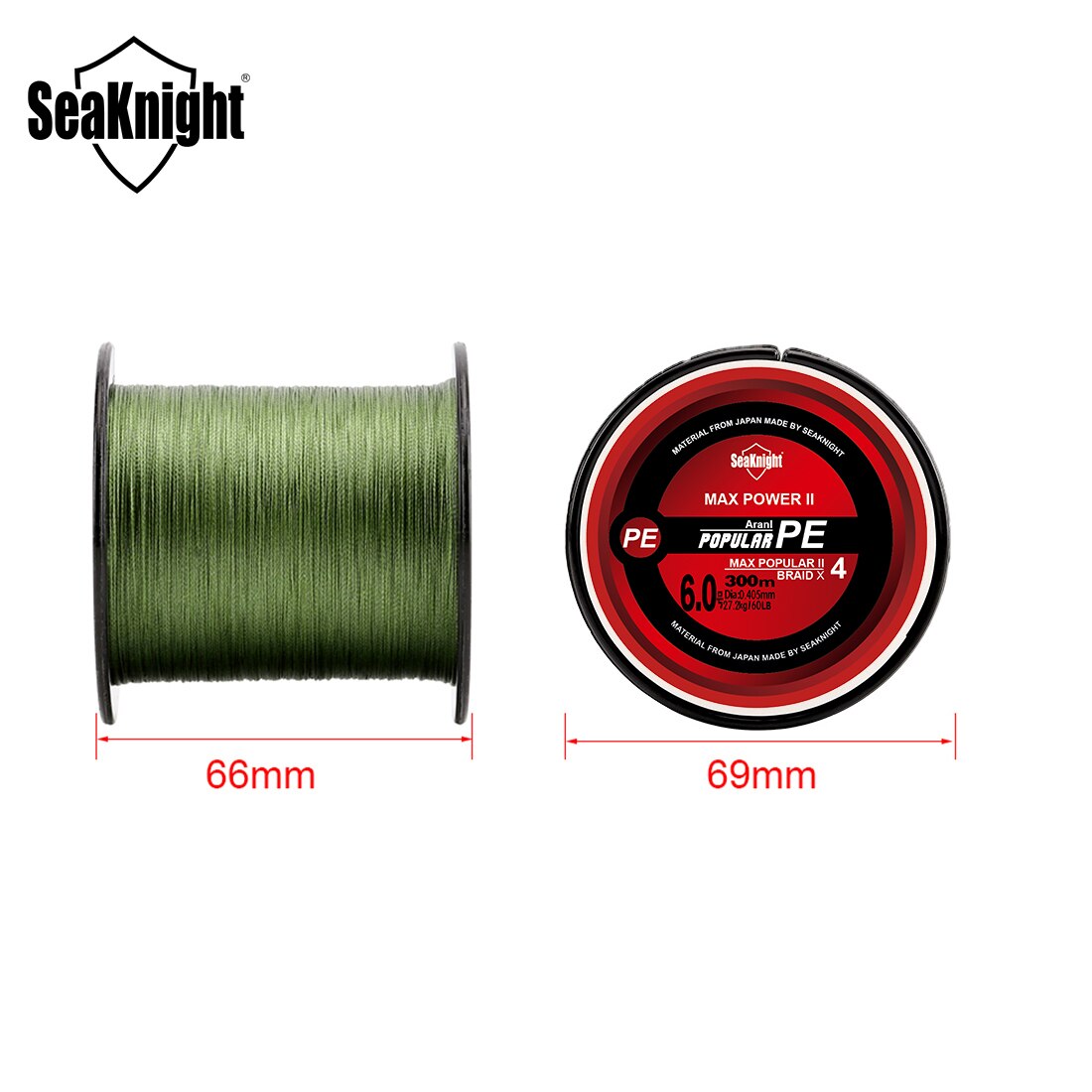 SeaKnight TriPoseidon Series 4 Strands Multifilament Fishing Line 300M PE Braided Line Smooth Carp Fishing 15lb 20lb 25lb 30lb