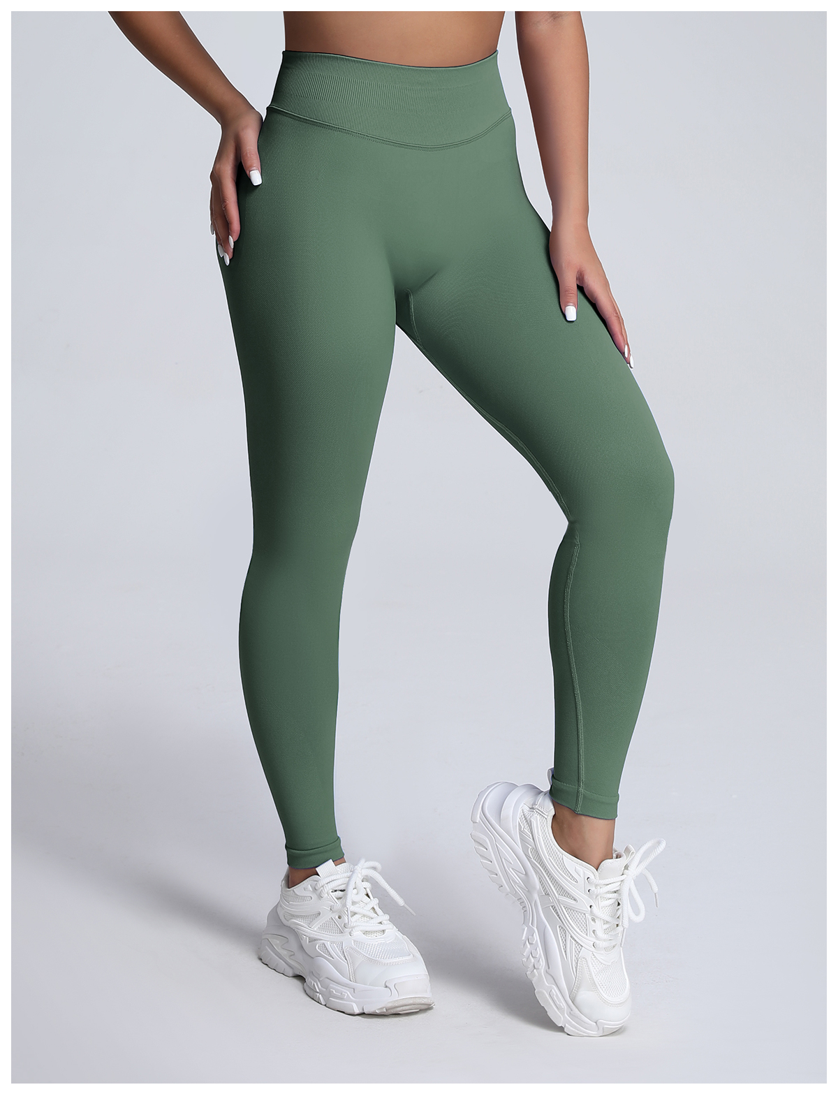 No Logo Women Sports Leggings High Elasticity Shorts Butt Lifting Yoga Pant Seamless Tummy Control Fitness Workout Leggings