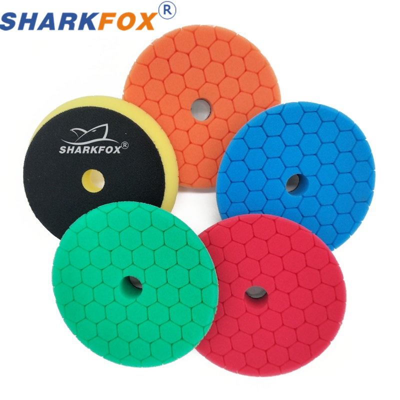 3/5/6Inch Đánh Bóng Xe Đĩa Đệm Phồng Miếng Đánh Bóng Tự Dán ĐỆM PHỒNG Tẩy Lông Đức Mút Đánh Bóng miếng Lót Cho DA/RO Máy Đánh Bóng