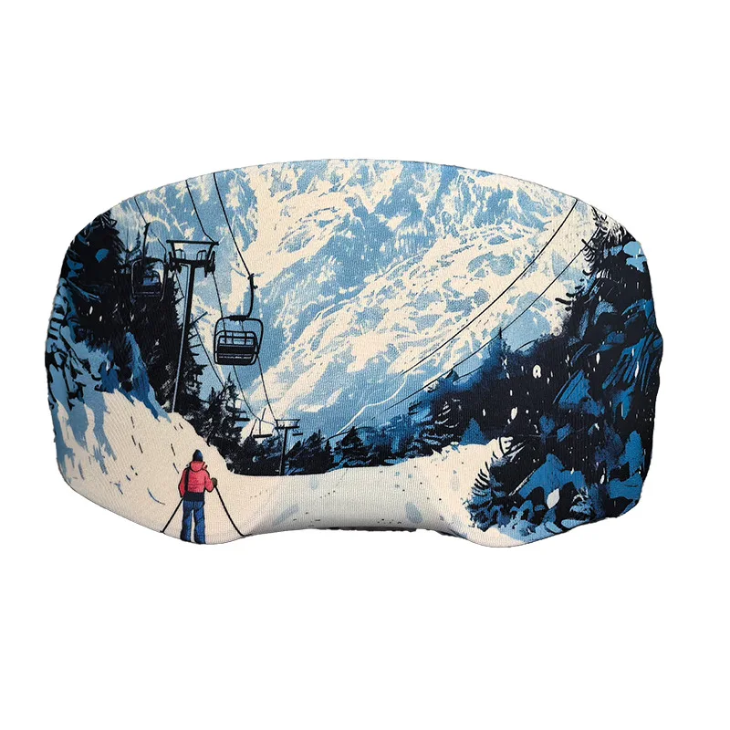 Ski Goggle Abdeckung Einzel Doppel Board Schnee Glas Schutz Abdeckung Tragbare Anti-Scratch Ski Goggle Objektiv Tuch Skifahren Brillen Abdeckung