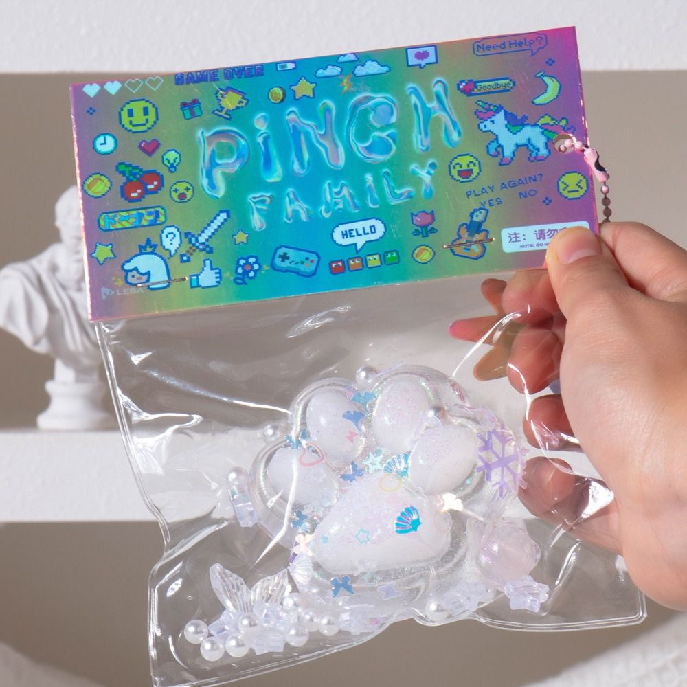 Taba мягкий бант кошачья лапа игрушки-непоседа милая розовая кошачья лапа медленный отскок игрушка мокрый мягкий антистресс щепотка декомпрессия сенсорная игрушка