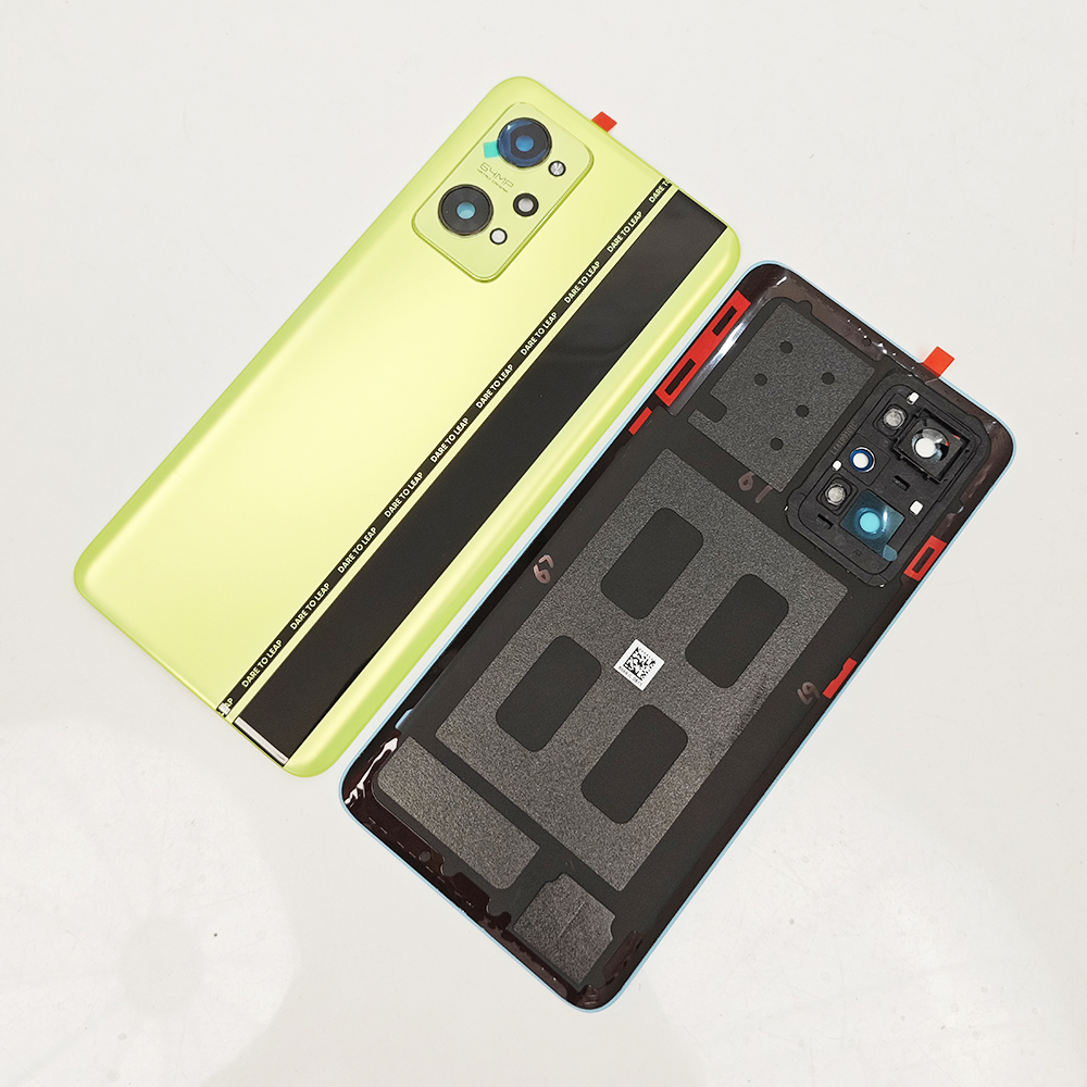 Cubierta de batería A + para Realme GT Neo2, carcasa trasera de cristal Gorilla, repuesto para puerta de carcasa trasera GT Neo 2 con adhesivo de logotipo