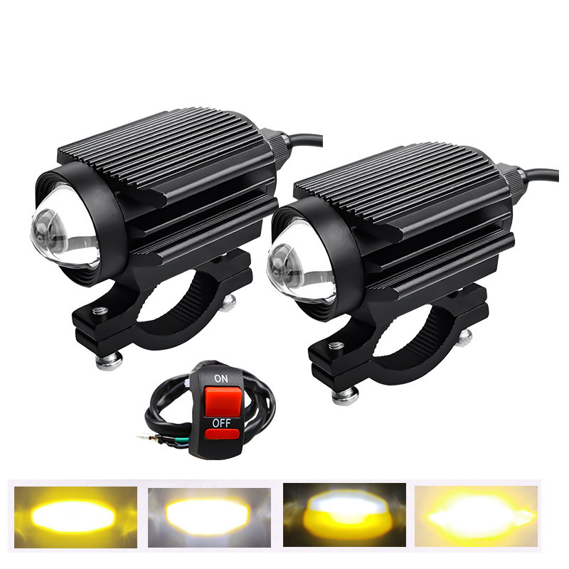 Fog spotlights auxiliary headlights Motorcycle LED Light motorcycle accessories  for motorcycle Electric Projector Lenses