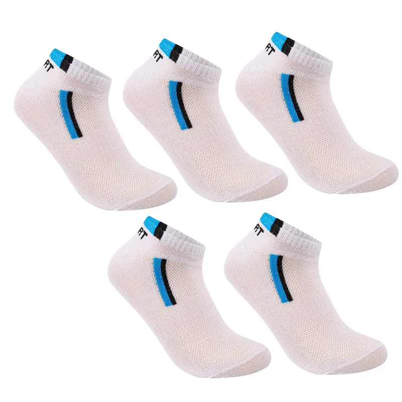 5 pares para mujeres y hombres calcetines de tubo bajo de moda Casual moda para mujer transpirable y encantador con patrón de barra más vendidos