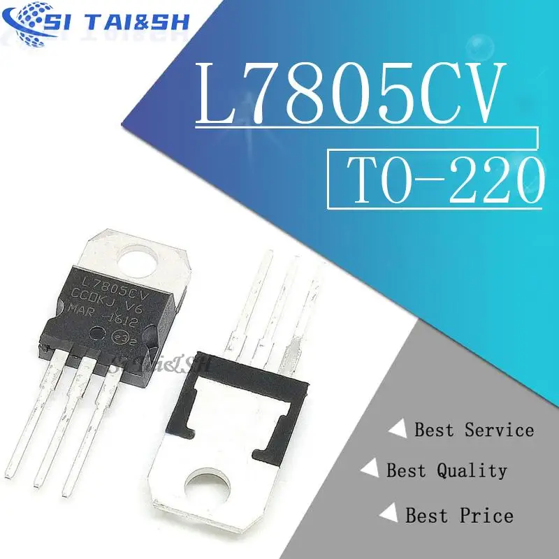 Si Tai&SH 10 Stück L7805CV L7805 7805 LM7805 MC7805 neues und originales Datensystem