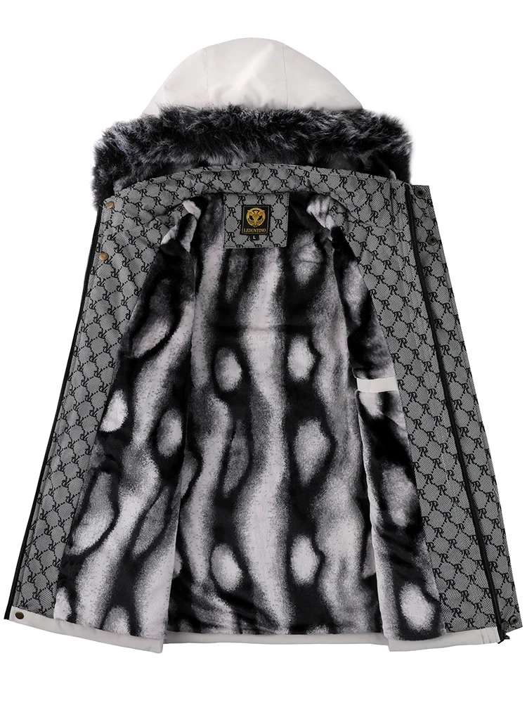 Outono e inverno masculino tendência de moda casual com capuz jaqueta de algodão à prova de vento acolchoado frio cor pura roupas de algodão simples