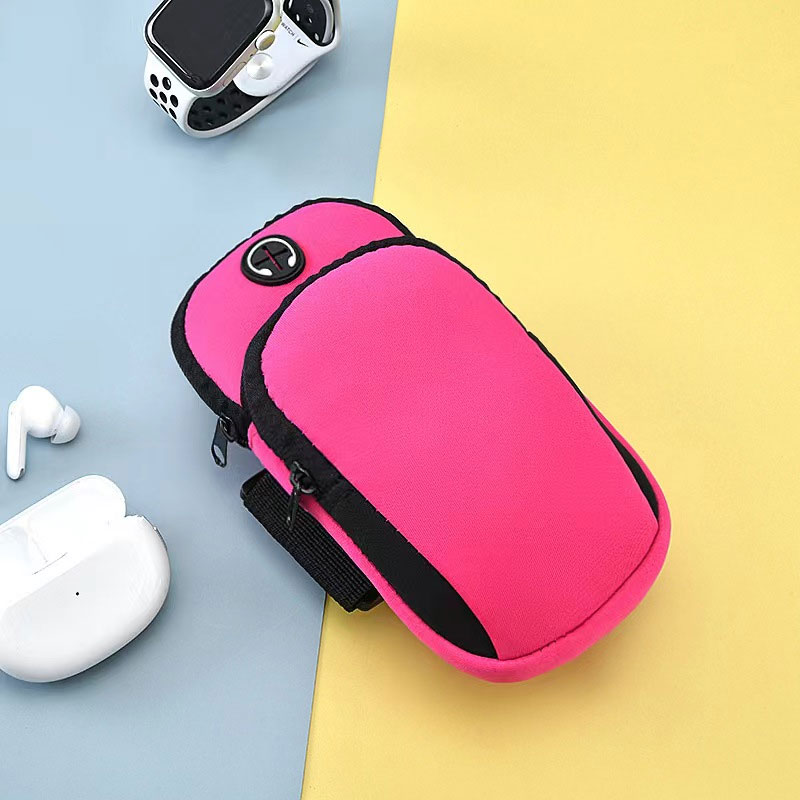 Esportes correndo capa de braço do telefone móvel fora do equipamento masculino universal alça de braço das mulheres saco de pulso esportes braço capa