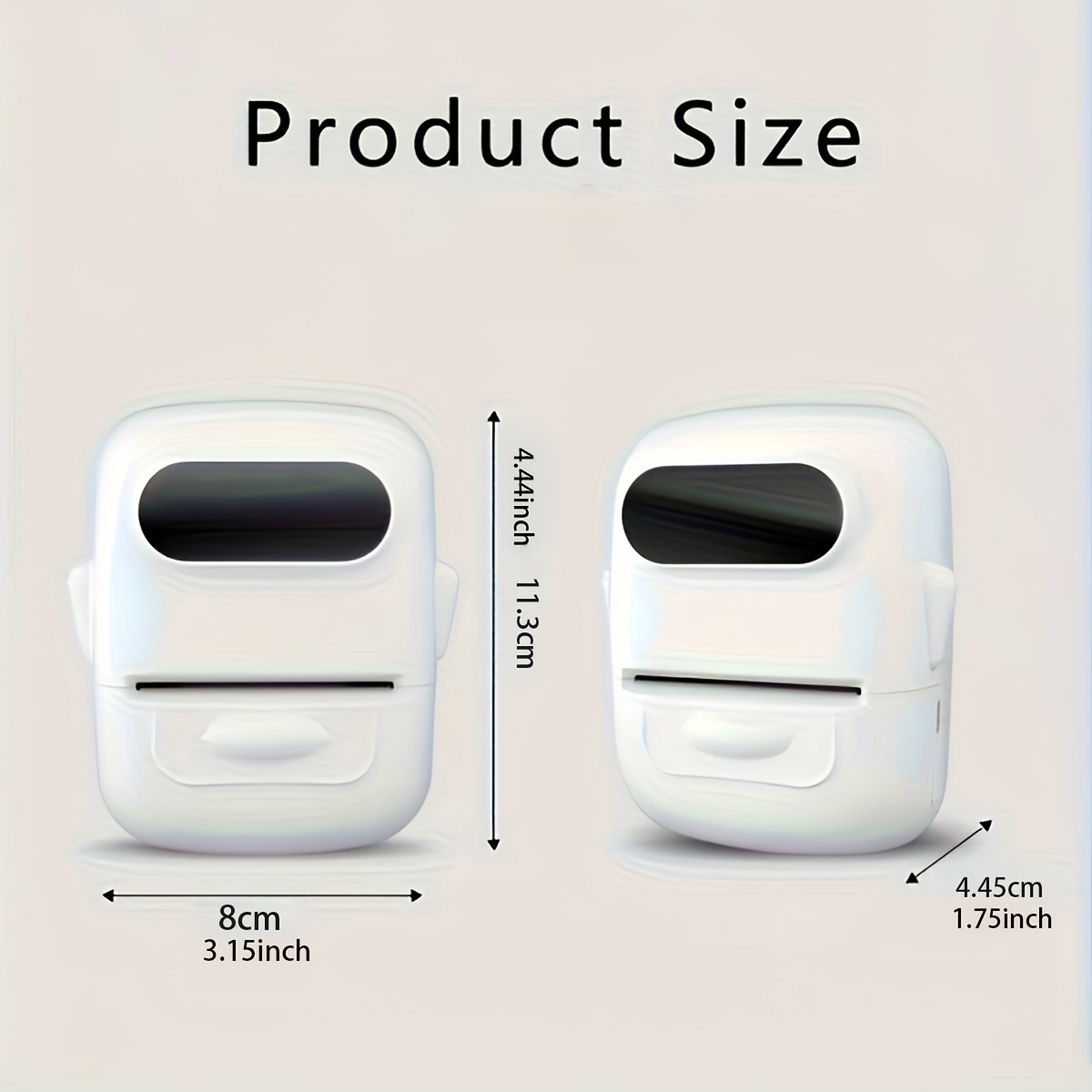 Mini Portable Wireless Label Printer - Wireless Function, Thermal Sticker Maker, Handheld Tips, Learning Marking