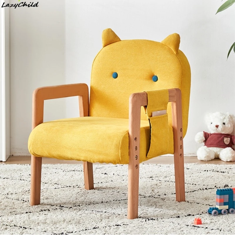 Lazychild โซฟาเด็กผู้ชายน่ารักสำหรับเด็กเก้าอี้โซฟาสำหรับเด็กมุมอ่านหนังสือเก้าอี้มินิสำหรับเด็กผู้หญิงที่นั่งแบบเอนตัวเดียว