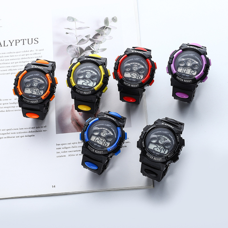 Reloj Digital LED de silicona para adolescentes, reloj electrónico multifuncional para niños y niñas, regalo perfecto para uso diario