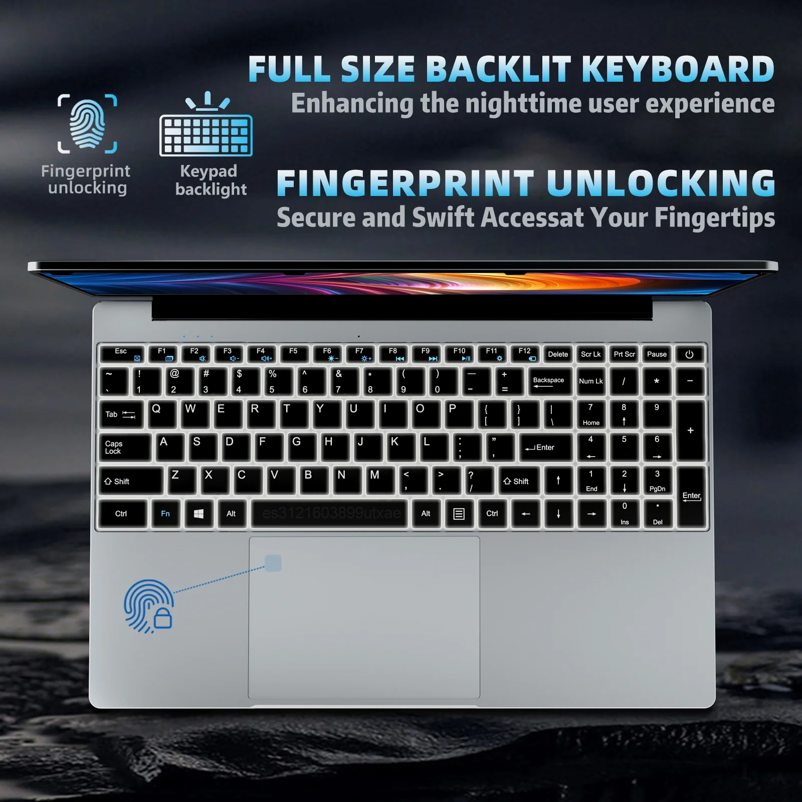 Notebook 15.6" PC 32GB DDR3 2TB SSD Intel Pentium 6500Y Windows11 Notebook Pc Gamer Unlock facial recognition with fingerprint