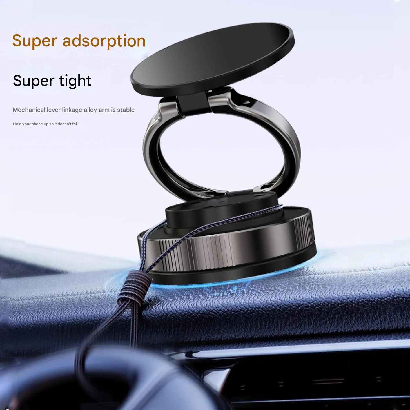 Autotelefoonhouder autodashboard magnetische telefoonhouder auto middenconsole zelfklevende zuignap navigatie telefoonhouder
