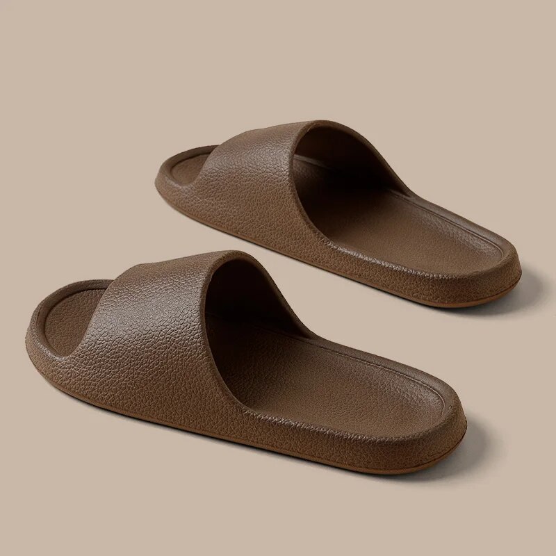 Pantoufles d'Été Plates et Légères pour Femme, Chaussures de Douche, de Énergie, Confortables, pour Couples