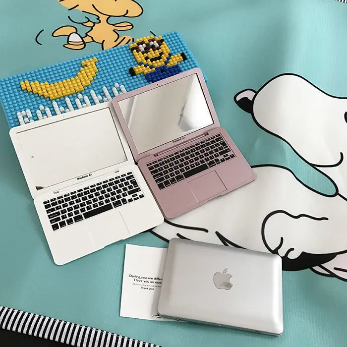 Mini Makeup Mirror Notebook Macbook New Design Portable Creative Props Photography High Quality Cosmetic Mirror
