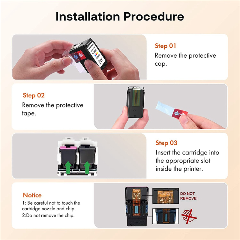 BABQ 245XL 246XL Ink Box Replacement for PG-245XL CL-246XL for PIXMA MG2420 Printer