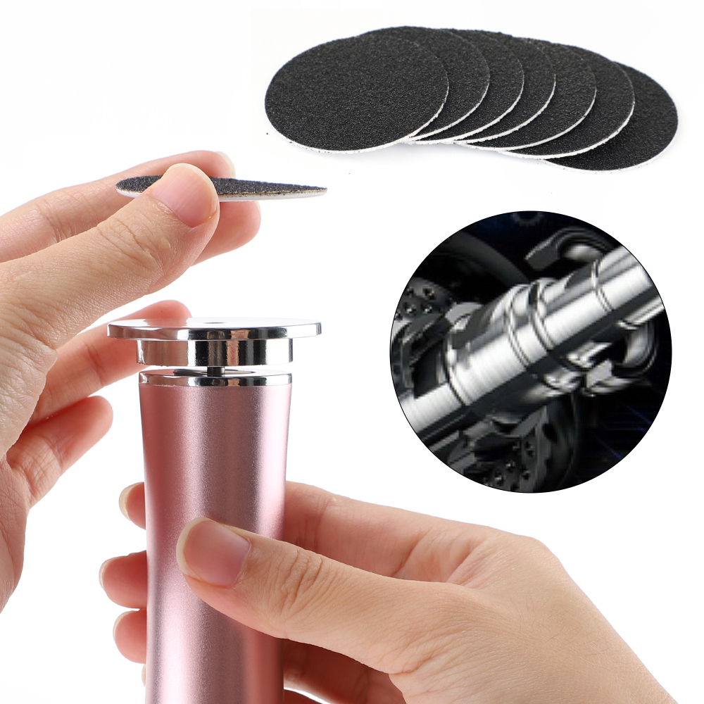 Removedor elétrico de calos de pés, arquivo de cuidados com os pés, calcanhares, pele morta, ferramenta de pedicure, moedor eletrônico de pés e lixa de substituição