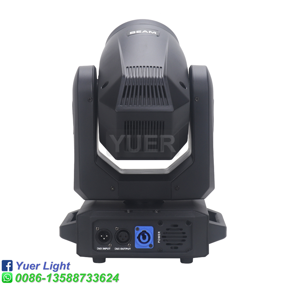 2 unids/lote 200W luz LED con cabezal móvil con haz de anillo + punto + 18 prismas giratorios + efecto arcoíris Dmx efecto de luz de escenario Disco Dj