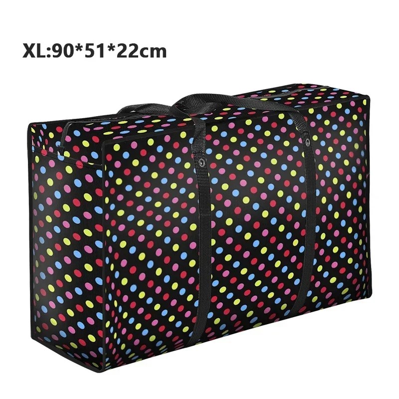 Large size moving woven travel quilt clothing sorting waterproof film large capacity shipping bag