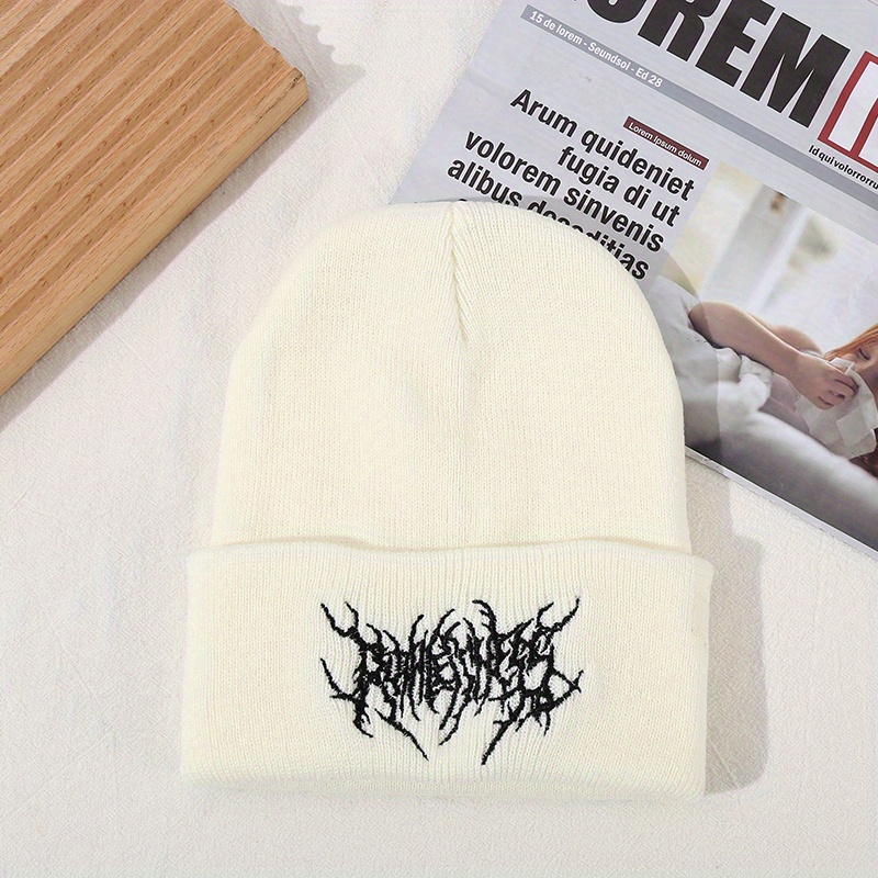 Bonés de malha para homens e mulheres, Skullies, Gorros, Bonés, Quente, Gótico, Rua, Punk, Moda, Manter Quente, Inverno, 100% Algodão